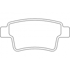 MDB2892 MINTEX Комплект тормозных колодок, дисковый тормоз