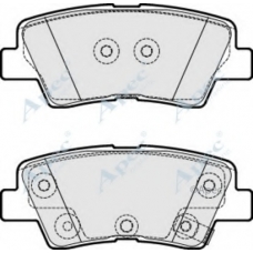 PAD1896 APEC Комплект тормозных колодок, дисковый тормоз