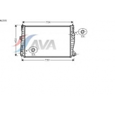 AL2101 AVA Радиатор, охлаждение двигателя
