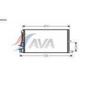 JR5043 AVA Конденсатор, кондиционер