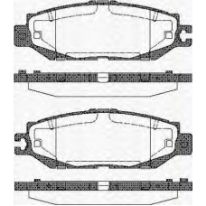 8110 13037 TRISCAN Комплект тормозных колодок, дисковый тормоз