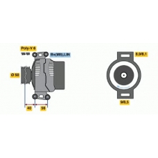 0 986 047 640 BOSCH Генератор