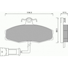 420981 ROULUNDS Комплект тормозных колодок, дисковый тормоз