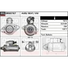 DRS0767 DELCO REMY Стартер