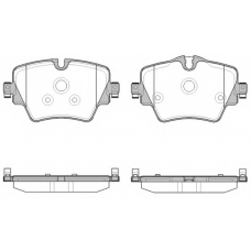 1625.08 REMSA Комплект тормозных колодок, дисковый тормоз