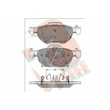 RB1695 R BRAKE Комплект тормозных колодок, дисковый тормоз