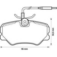 571510S STOP Комплект тормозных колодок, дисковый тормоз