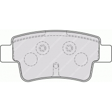 FD7224A NECTO Комплект тормозных колодок, дисковый тормоз