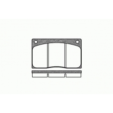 0044 00 KAWE Комплект тормозных колодок, дисковый тормоз