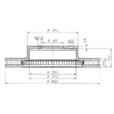 BDC4328 QH Benelux Тормозной диск