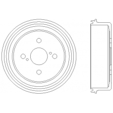 MBD117 MINTEX Тормозной барабан
