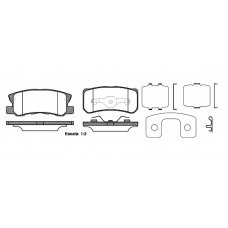0803.22 REMSA Комплект тормозных колодок, дисковый тормоз