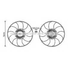 MSC603 AVA Вентилятор, охлаждение двигателя