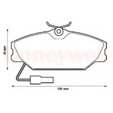 571313B BENDIX Комплект тормозных колодок, дисковый тормоз