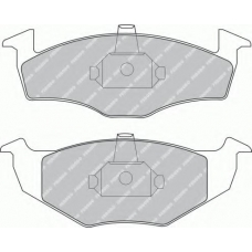 FDB1101 FERODO Комплект тормозных колодок, дисковый тормоз