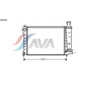 CN2036 AVA Радиатор, охлаждение двигателя
