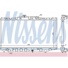 64851 NISSENS Радиатор, охлаждение двигателя