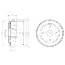 BF473 DELPHI Тормозной барабан