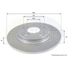 ADC2323 COMLINE Тормозной диск