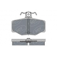 SP 224 SCT Комплект тормозных колодок, дисковый тормоз