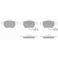 581 SIMER Комплект тормозных колодок, дисковый тормоз