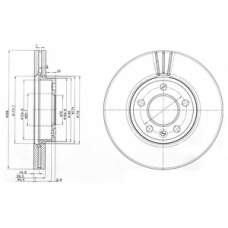 BG9891C DELPHI Тормозной диск