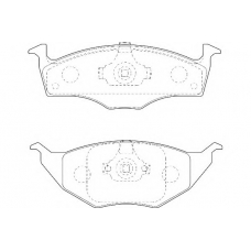WBP23394A WAGNER LOCKHEED Комплект тормозных колодок, дисковый тормоз