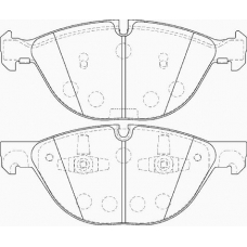 FD7369A NECTO Комплект тормозных колодок, дисковый тормоз