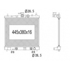 724-1014 TYC Радиатор, охлаждение двигателя