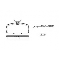 P3073.12 WOKING Комплект тормозных колодок, дисковый тормоз