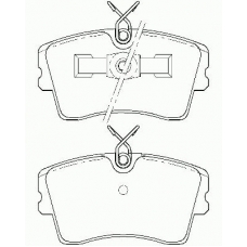 MDB1412 MINTEX Комплект тормозных колодок, дисковый тормоз