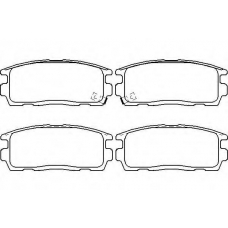 MDB2864 MINTEX Комплект тормозных колодок, дисковый тормоз