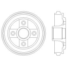 MBD198 MINTEX Тормозной барабан