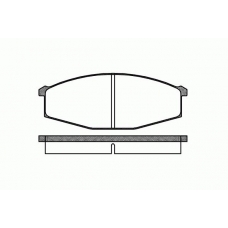 0129.00 REMSA Комплект тормозных колодок, дисковый тормоз