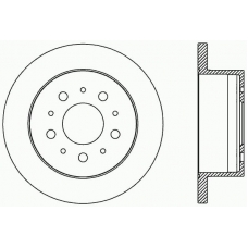 BDA2384.10 OPEN PARTS Тормозной диск