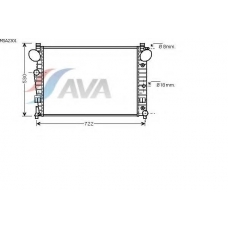 MSA2301 GERI Радиатор, охлаждение двигател