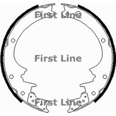 FBS060 FIRST LINE Комплект тормозных колодок