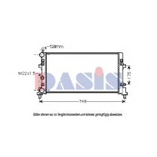 330004N AKS DASIS Радиатор, охлаждение двигателя