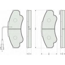 GDB1518 TRW Комплект тормозных колодок, дисковый тормоз