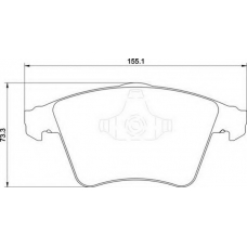 363700201754 MAGNETI MARELLI Комплект тормозных колодок, дисковый тормоз