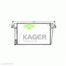 31-1508 KAGER Радиатор, охлаждение двигателя