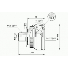 C.312 STATIM Шарнирный комплект, приводной вал