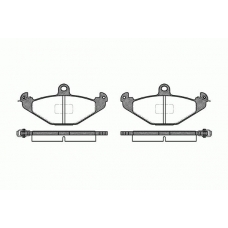 0345.10 REMSA Комплект тормозных колодок, дисковый тормоз