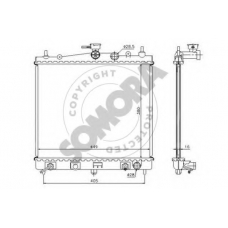 191040A SOMORA Радиатор, охлаждение двигателя