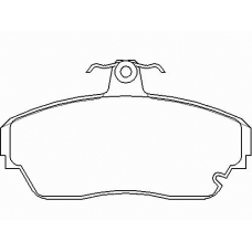 MDB1927 MINTEX Комплект тормозных колодок, дисковый тормоз