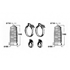 0901863 OCAP Комплект пылника, рулевое управление