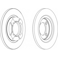 DDF064 FERODO Тормозной диск