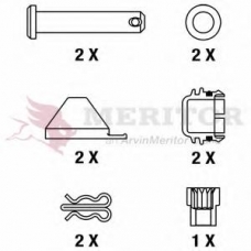 MDP3171K MERITOR Комплект тормозных колодок, дисковый тормоз