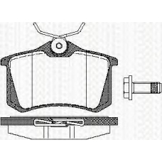 8110 10512 TRISCAN Комплект тормозных колодок, дисковый тормоз