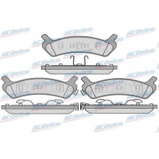 AC0581039D AC Delco Комплект тормозных колодок, дисковый тормоз